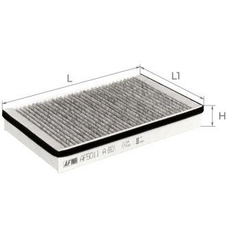Фильтр салона ВАЗ 1118 (1118-8122010) угольный ALPHA FILTER AF5011a