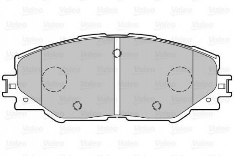 Гальмівні колодки дискові TOYOTA Auris/Prius/Rav4 "1,8-2,5 "F "06>> VALEO 301078