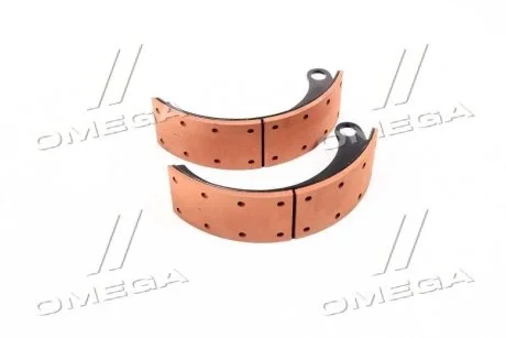 Колодка торм. ГАЗ 3307, 3309, 4301 задн. с накл. (2шт) (пр-во) Трибо 33093502090