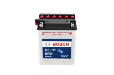 Мотоциклетна акумуляторна батарея 12V 14 А*ч 190А - кратн. 3 шт BOSCH 0092M4F340 (фото 1)