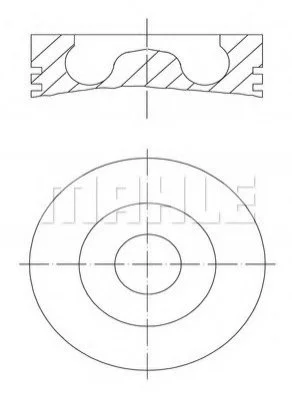 А_Поршень Mahle AUDI/VW A4,A6,A8,Q7,Phaeton,Touareg 3,0TDI 04- MAHLE / KNECHT 0281600 (фото 1)