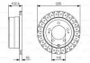 Гальмівний диск TOYOTA Land Cruiser J6/J7/J10 \'\'R \'\'98-07 BOSCH 0986479A61 (фото 1)