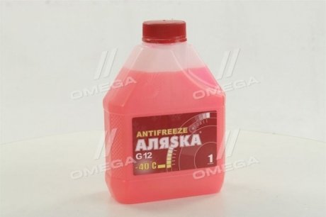 Антифриз ANTIFREEZE-40 (красный) Канистра 1л/0,98кг АЛЯSКА 5524