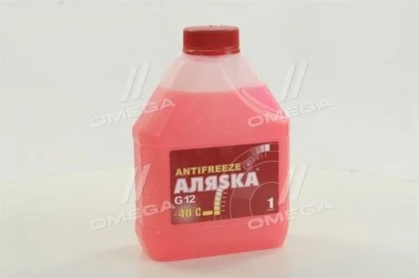 Антифриз Аляска ANTIFREEZE-40 (червоний) Каністра 1л/0,98кг АЛЯSКА 5524