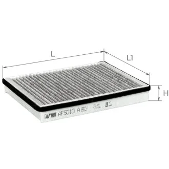Фильтр салона ВАЗ 2110-2112, 2170 угольный (пр-во) ALPHA FILTER AF5010a