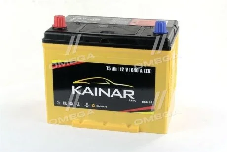 Аккумулятор 75Ah-12v BARS Asia (258x173x220),L,EN640 Азия KAINAR 070 341 1 110