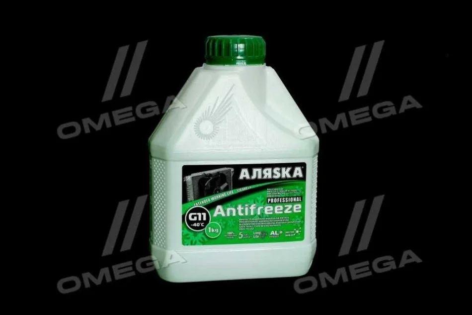 Антифриз Аляска ANTIFREEZE-40 (зелений) Каністра 1л/0,98кг АЛЯSКА 5063 (фото 1)