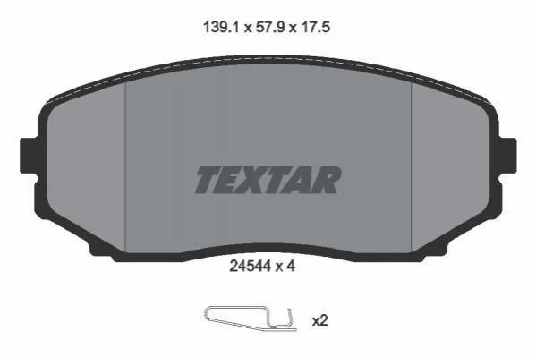 Гальмівні колодки FORD /LINCOLN/MAZDA - замена на T2351503 TEXTAR 2454401 (фото 1)
