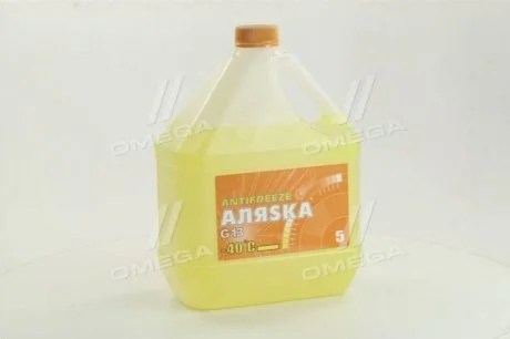 Антифриз Аляска ANTIFREEZE-40 (жовтий) Каністра 5л/4,9 кг АЛЯSКА 5370