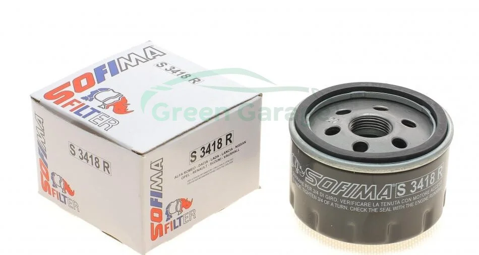 Фільтр масляний ALFA ROMEO/RENAULT/NISSAN "1,5-1,6 "01>> SOFIMA S3418R (фото 1)