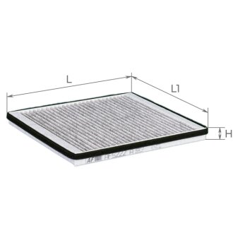Фільтр салону CHERY M11 угольный ALPHA FILTER AF5222a