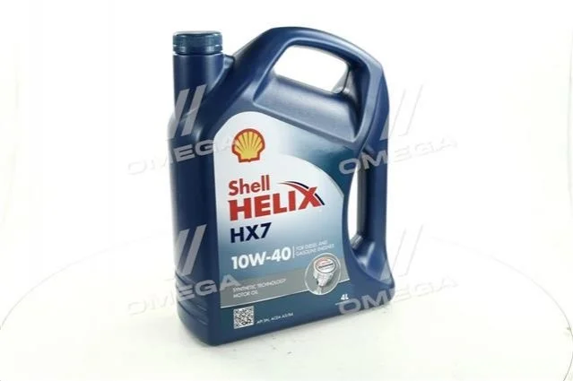 Олива моторн. Helix HX7 SAE 10W-40 (Каністра 4л) SHELL 4107456 (фото 1)