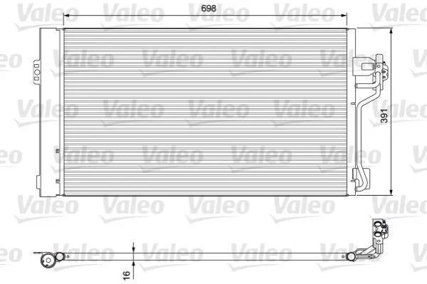Конденсатор без хладогену VALEO 814391 (фото 1)