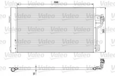 Конденсатор без хладогену VALEO 814391