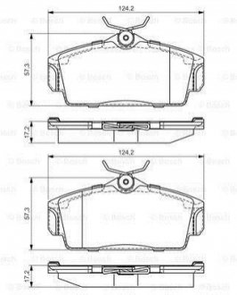 Гальмівні колодки дискові PR2 - заміна на 0986424781 BOSCH 0986495070 (фото 1)