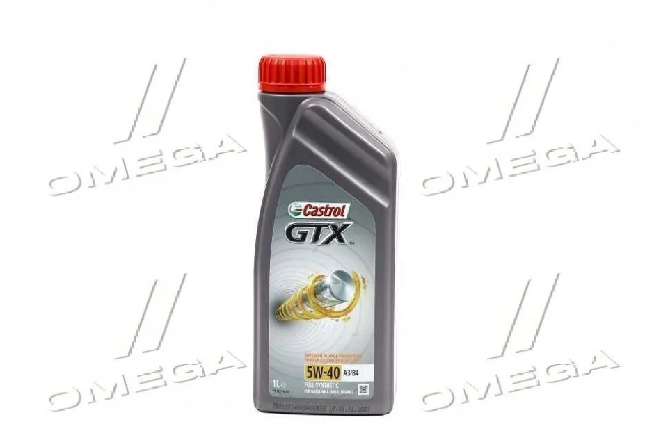 Масло моторн. Castrol GTX 5W-40 A3/B4 (Канистра 1л) CASTROL 15E62B (фото 1)