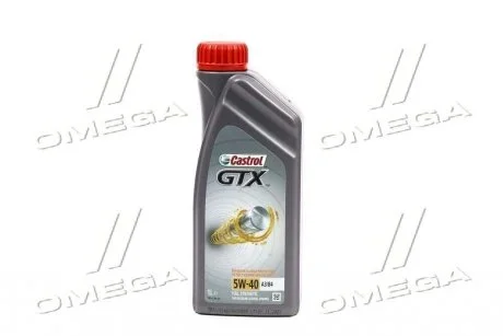 Масло моторн. Castrol GTX 5W-40 A3/B4 (Канистра 1л) CASTROL 15E62B