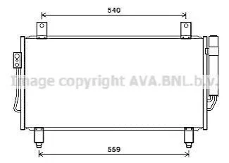 Радиатор кондиционера MITSUBISHI OUTLANDER 12- (AVA) AVA COOLING MT5252D (фото 1)