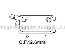 Радиатор масляный FORD MONDEO/VOLVO (пр-во AVA) AVA COOLING VO3170 (фото 1)