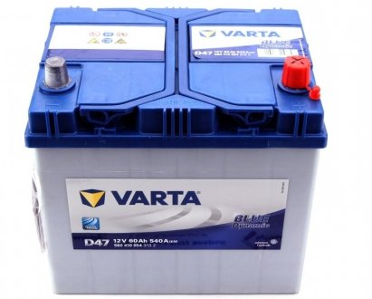 АКБ D47 BLUE DYNAMIC 60 А*ч -/+ 540A VARTA 5604100543132