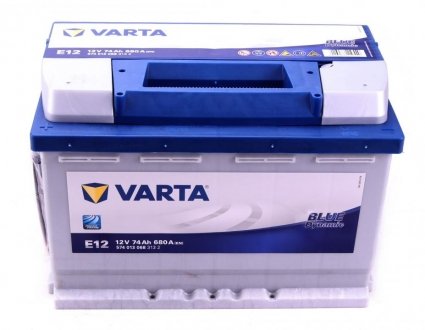 АКБ E12 BLUE DYNAMIC 74 А*ч +/- 680A VARTA 5740130683132