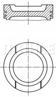 Поршень Mahle AUDI/SEAT/SKODA/VW 1,6i 94-02 MAHLE / KNECHT 0330101