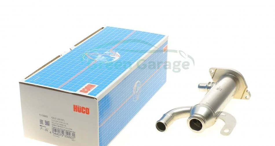 Радиатор рециркуляции ОГ Citroen Jumpy/Peugeot Expert 2.0 HDi 07- (HÜCO) HITACHI 135993 (фото 1)