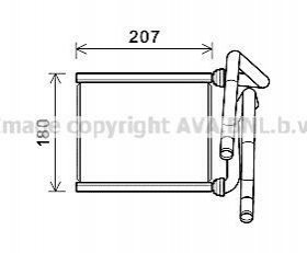 Радиатор отопителя TOTOTA (AVA) AVA COOLING TOA6727