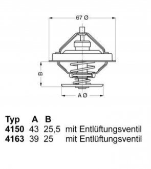 Термостат WAHLER 4163.79D