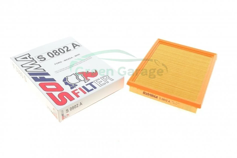 Фільтр повітряний FORD "1,3-1,6 "01-08 SOFIMA S0802A (фото 1)