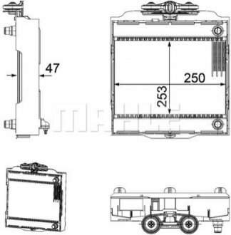 Радіатор BMW 535-550i/740-750i "08-17 MAHLE / KNECHT CR923000P