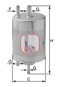 Фільтр паливний AUDI/SEAT "1,8 "02-10 SOFIMA S1958B