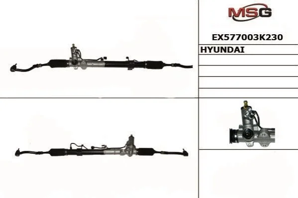Рейка рульова HYUNDAI (вир-во Mando) MANDO EX577003K230 (фото 1)