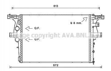 Радиатор Daily VI 2.3 D 09/11- (AVA) AVA COOLING IV2126