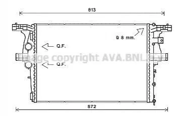 Радіатор Daily VI 2.3 D 09/11-(AVA) AVA COOLING IV2126