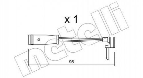 Датчик зносу гальмівних колодок METELLI SU.129