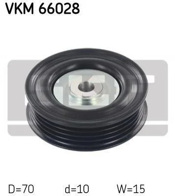 Ролик натягувача SKF VKM 66028 (фото 1)