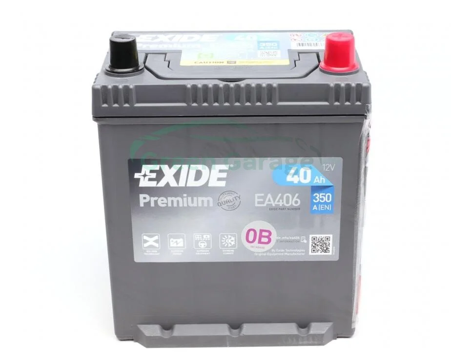 Стартерна батарея (акумулятор) EXIDE EA406 (фото 1)