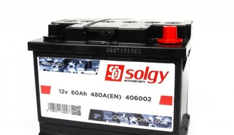 Стартерна батарея (акумулятор) Solgy 406002