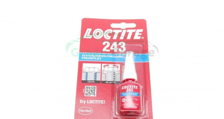 Фіксатор різьби Loctite 243 анаеробний, середньої міцності 5мл HENKEL 1370555 (фото 1)