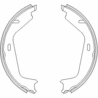 Колодки гальмівні барабанні REMSA 4726.00
