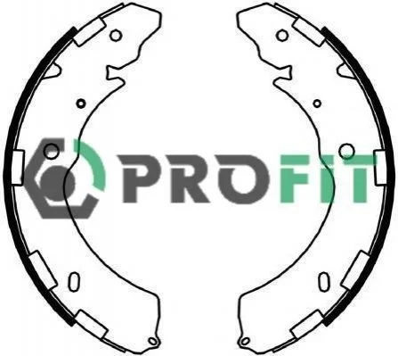 Колодки гальмівні барабанні PROFIT 50014052 (фото 1)