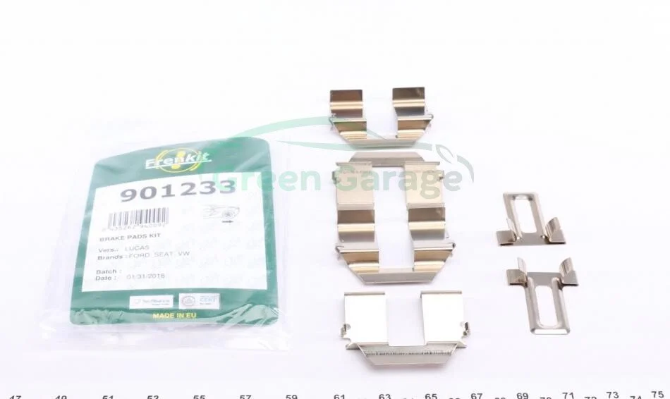 Комплект приладдя, накладка дискового гальма FRENKIT 901233 (фото 1)