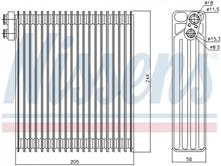 Випарювач кондиціонера NISSENS 92302