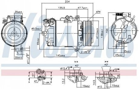 Компресор кондиціонера NISSENS 89483