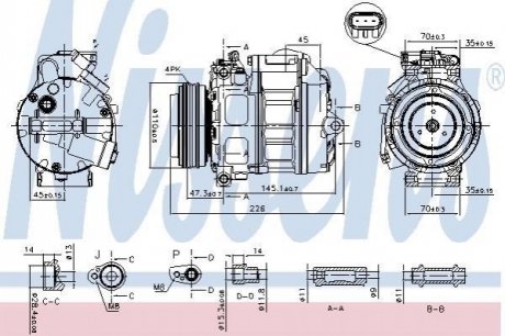 Компресор кондиціонера NISSENS 890329