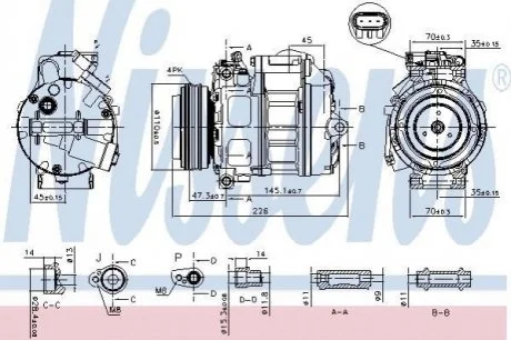 Компресор кондиціонера NISSENS 890329