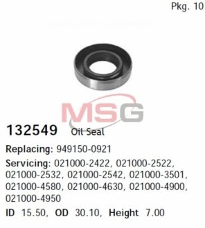 Сальник гумометалевий HC-CARGO 132549