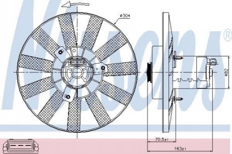 Вентилятор радіатора NISSENS 85539