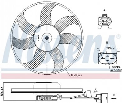 Вентилятор NISSENS 850021